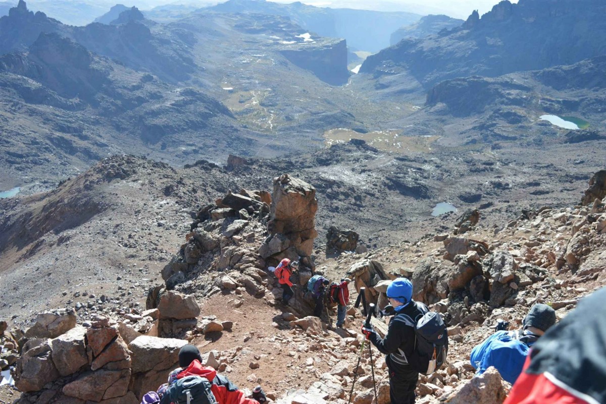 3 days mount kenya summit dash along sirimon route